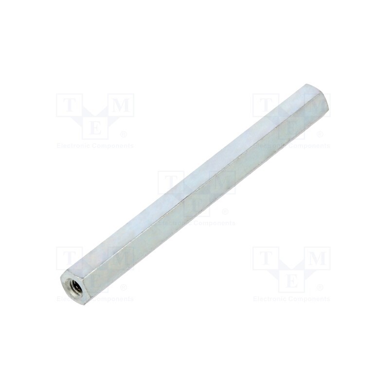 50 pcs : 122X50 - Screwed spacer sleeve, 50mm, Int.thread: M2,5, hexagonal, steel