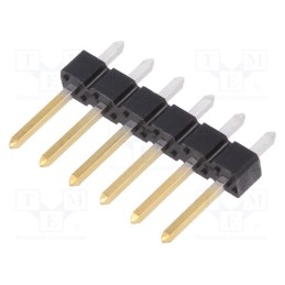 10 pcs : 68000-206HLF - Pin header, pin strips, BERGSTIK II, male, PIN: 6, straight, 2.54mm