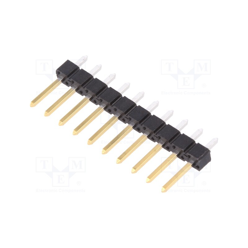 10 pcs : 68000-210HLF - Pin header, pin strips, BERGSTIK II, male, PIN: 10, straight, THT