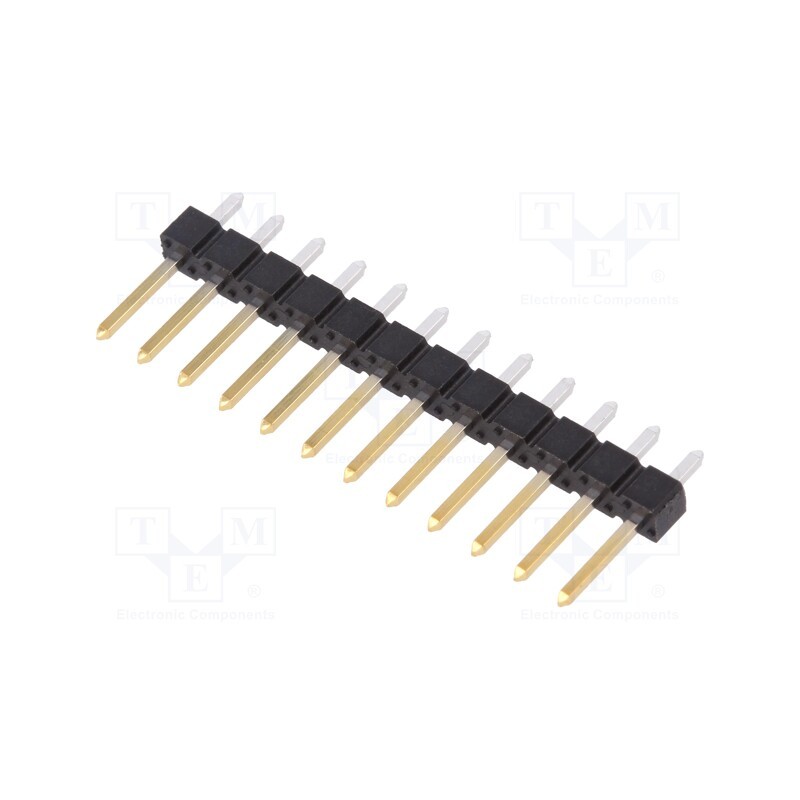 10 pcs : 68000-212HLF - Pin header, pin strips, BERGSTIK II, male, PIN: 12, straight, THT