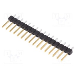 10 pcs : 68000-216HLF - Pin header, pin strips, BERGSTIK II, male, PIN: 16, straight, THT