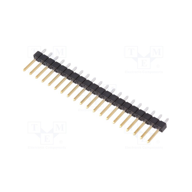 10 pcs : 68000-220HLF - Pin header, pin strips, BERGSTIK II, male, PIN: 20, straight, THT
