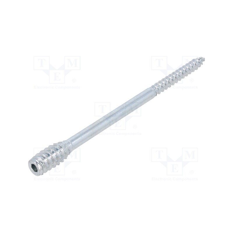 10 pcs : 1311034 - Screw, for wood, 6x120, Head: without head, hex key, HEX 4mm, steel