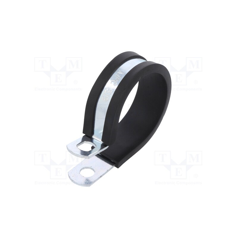 10 pcs : LKD1519 - Fixing clamp, ØBundle : 33.3÷34.9mm, W: 13mm, steel, SL, W1