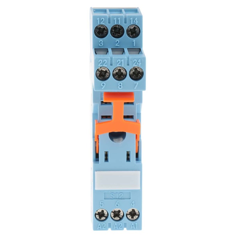 1 pcs - Releco MRC 8 Pin 250V ac DIN Rail Relay Socket, for use with IRC Series