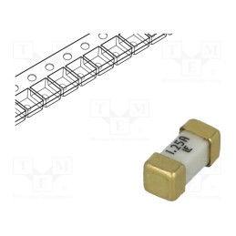 10 pcs : 04481.25MR - Fuse: fuse, ultra rapid, 1.25A, 125VAC, 125V, 125VDC, SMD, ceramic