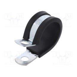 10 pcs : LKD1512 - Fixing clamp, ØBundle : 22.2÷23.8mm, W: 13mm, steel, SL, W1