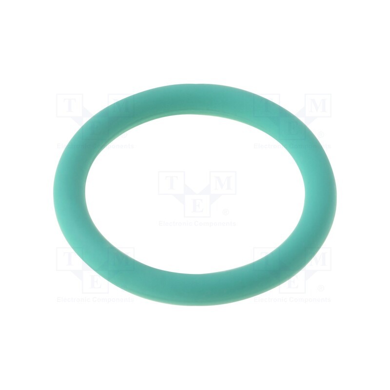 10 pcs : 52023607 - O-ring gasket, FKM, Thk: 1.5mm, Øint: 10mm, PG7, green, -20÷200°C