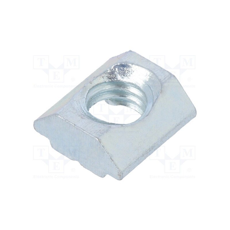 10 pcs : 96506 - Nut, for profiles, Width of the groove: 6mm, steel, zinc, T-slot