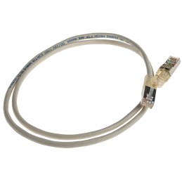 1 pcs - Decelect Cat5 Male RJ45 to Male RJ45 Ethernet Cable, F/UTP, Grey, 1m