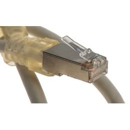 1 pcs - Decelect Cat5 Male RJ45 to Male RJ45 Ethernet Cable, F/UTP, Grey, 1m