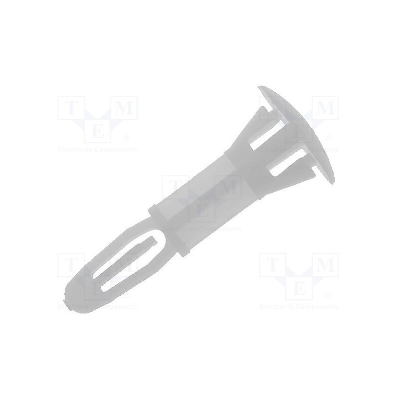 50 pcs : CRLCBSR-8-01 - Assembly stud, polyamide, L: 12.7mm, snap fastener, Ø2: 6mm, Ø1: 4mm