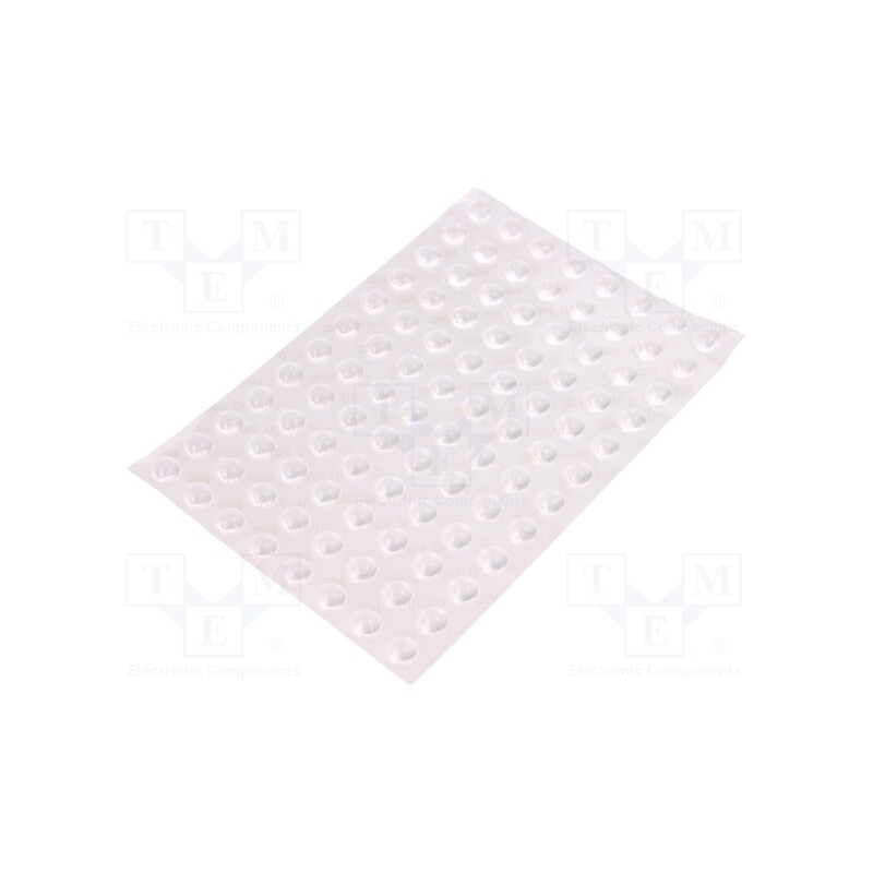 100 pcs : 7000002106 - Self-adhesive foot, H: 3.8mm, half-transparent, polyetylene