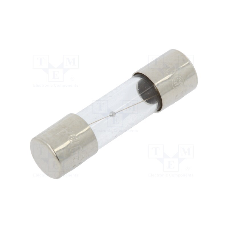 20 pcs : MSC-630MA - Fuse: fuse, medium time-lag, 630mA, 250VAC, glass, 5x20mm, brass