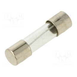 20 pcs : MSC-500MA - Fuse: fuse, medium time-lag, 500mA, 250VAC, glass, 5x20mm, brass