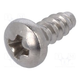 500 pcs : 1216120 - Screw, 2.9x6.5, Head: cheese head, Phillips, PH1, ISO 7049, BN 1432