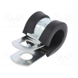 10 pcs : LKD1504 - Fixing clamp, ØBundle : 9.5÷11.1mm, W: 13mm, steel, SL, W1, DIN 3016