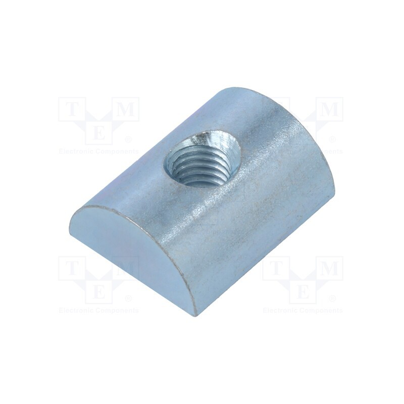 10 pcs : 96178 - Nut, for profiles, Width of the groove: 12mm, steel, zinc, T-slot