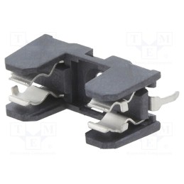 10 pcs : 503930 - Fuse holder, cylindrical fuses, THT, 5x20mm, -30÷85°C, 10A, black