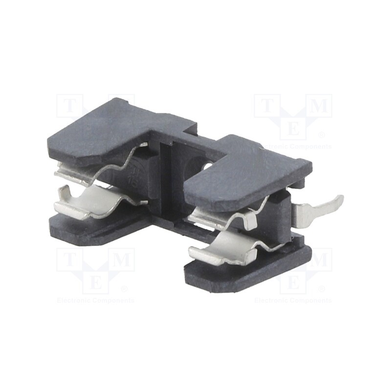 10 pcs : 503930 - Fuse holder, cylindrical fuses, THT, 5x20mm, -30÷85°C, 10A, black