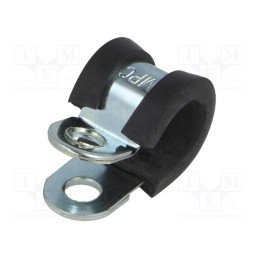 10 pcs : LKD11012 - Fixing clamp, ØBundle : 10mm, W: 12mm, steel, Cover material: EPDM