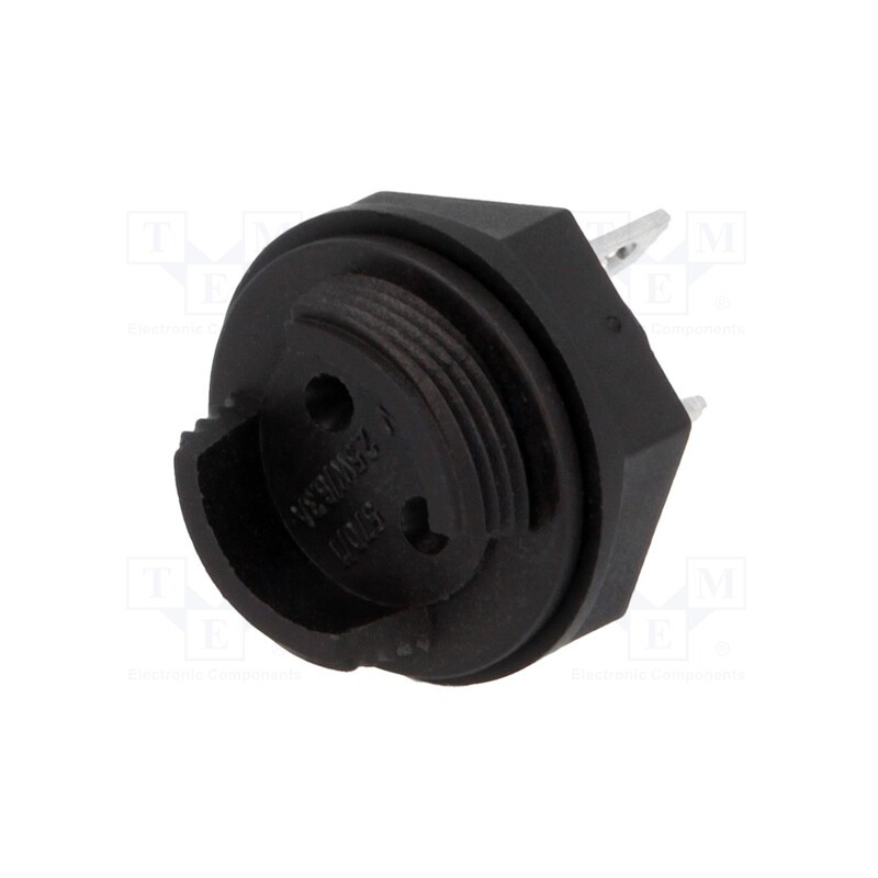 10 pcs : 57000000001 - Fuse holder, miniature fuses, TE5,TR5, 6.3A, 250V, on panel