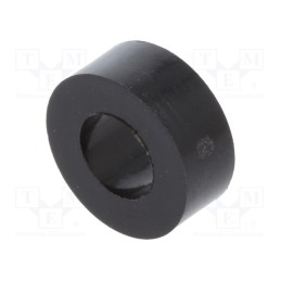 50 pcs : 3810/5.2X04 - Spacer sleeve, cylindrical, polyamide, L: 4mm, Øout: 10mm, black