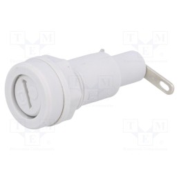 10 pcs : - - Fuse holder, cylindrical fuses, 5x20mm, 10A, 250V, on panel