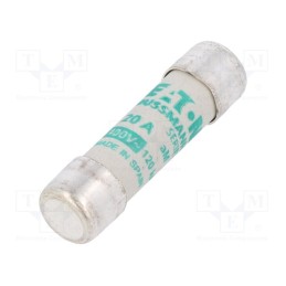 10 pcs : C10M20 - Fuse: fuse, aM, 20A, 500VAC, ceramic,cylindrical,industrial