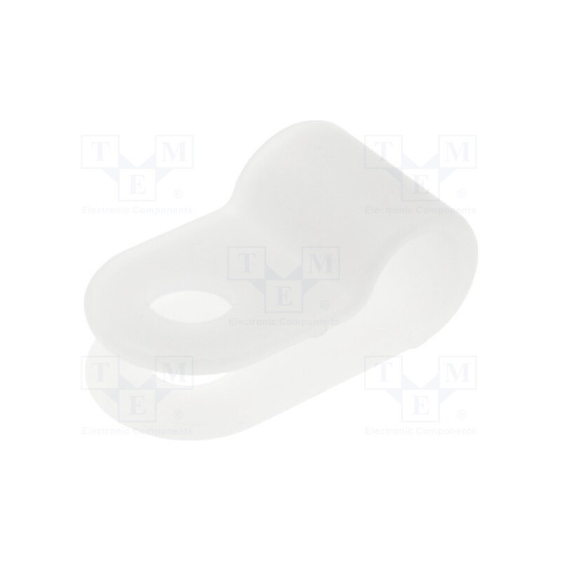 100 pcs : FIX-CC-32 - Fixing clamp, Cable P-clips, ØBundle : 5mm, polyamide, natural