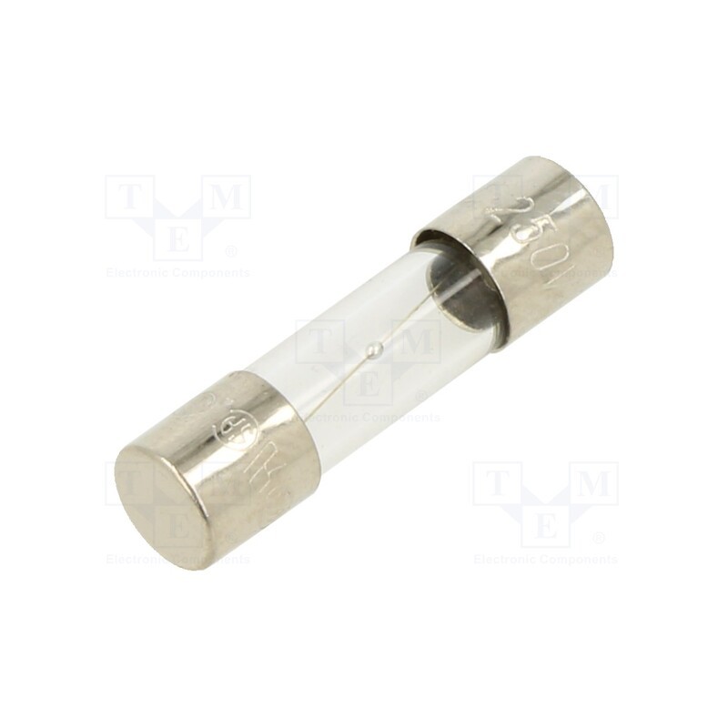 20 pcs : TSD-630MA - Fuse: fuse, time-lag, 630mA, 250VAC, glass, 5x20mm, brass, bulk
