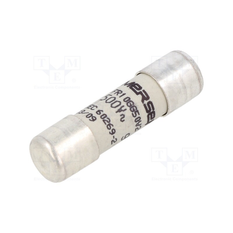 10 pcs : FR10GG50V2 - Fuse: fuse, gG,time-lag, 2A, 500VAC, 250VDC, 10x38mm