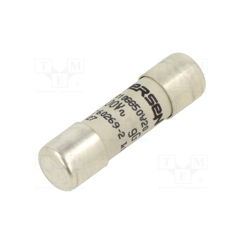 10 pcs : FR10GG50V20 - Fuse: fuse, gG,time-lag, 20A, 500VAC, 250VDC, 10x38mm