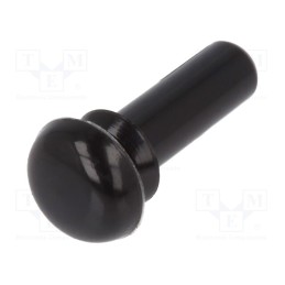 50 pcs : 8G4012.6X6.0B - Rivet, polyamide, L.rivet: 7.2mm, Panel cutout diam: 2.7mm, black
