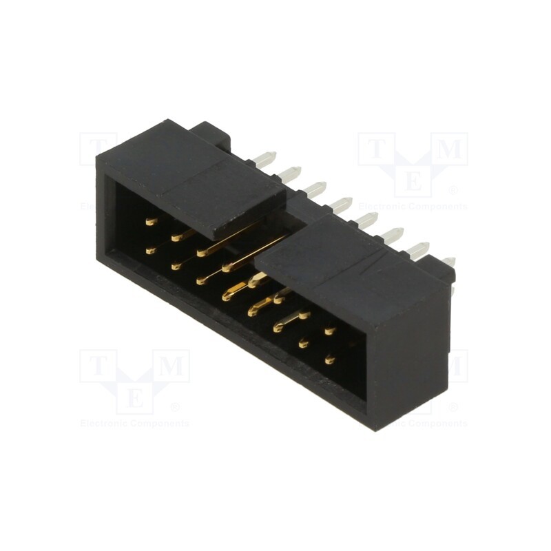 10 pcs : 702461601 - 2.54mm CGrid Hdr Shrd /Slt .38AuLF 16Ckt