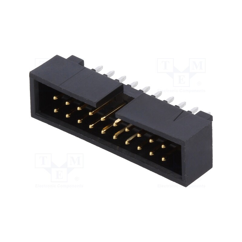 10 pcs : 702462004 - Socket, pin strips, male, 2.54mm, PIN: 20, THT, gold-plated