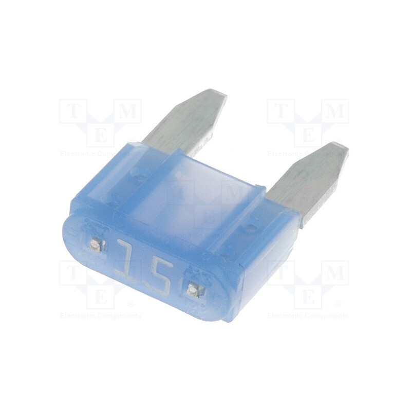 50 pcs : 0297015.WXNV - Fuse: fuse, 15A, 32VDC, automotive, 10.9mm, Mini