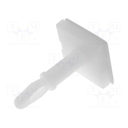 50 pcs : LCBSBM-8-01A2 - Self-adhesive holder, polyamide, L: 12.7mm, Ø2: 3.18mm