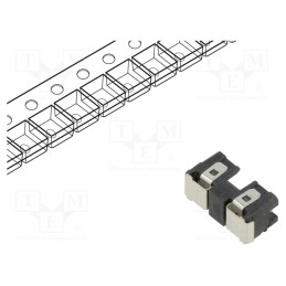 10 pcs : 0031.7701.22 - Fuse holder, SMT, -40÷85°C, 5A, Mat: thermoplastic, UL94V-0, black