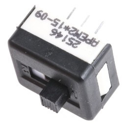 1 pcs - APEM PCB Slide Switch DPDT Latching 1 A @ 30 V dc Slide