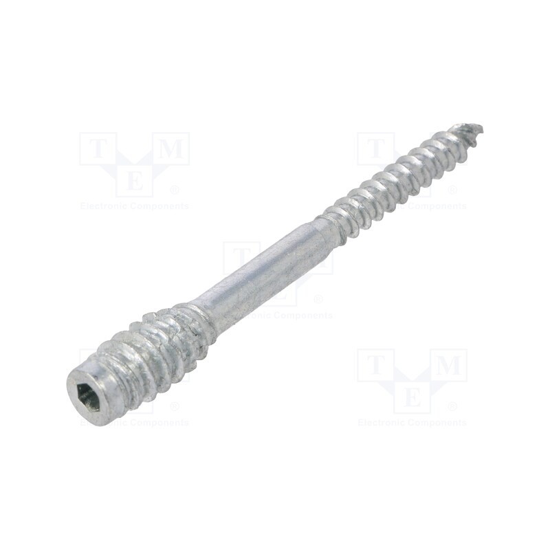10 pcs : 1038133 - Screw, for wood, 6x80, Head: without head, hex key, HEX 4mm, steel