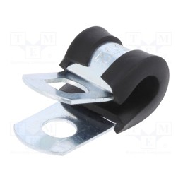 10 pcs : LKD1502 - Fixing clamp, ØBundle : 6.4÷7.9mm, W: 13mm, steel, SL, W1, DIN 3016