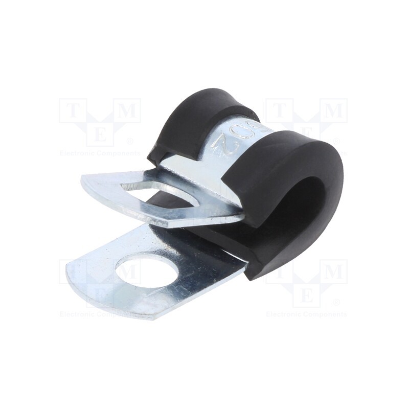 10 pcs : LKD1502 - Fixing clamp, ØBundle : 6.4÷7.9mm, W: 13mm, steel, SL, W1, DIN 3016