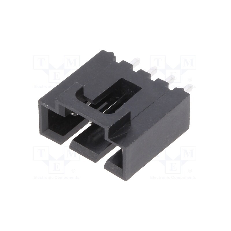 10 pcs : 705430038 - Socket, wire-board, male, SL, 2.54mm, PIN: 4, THT, gold-plated
