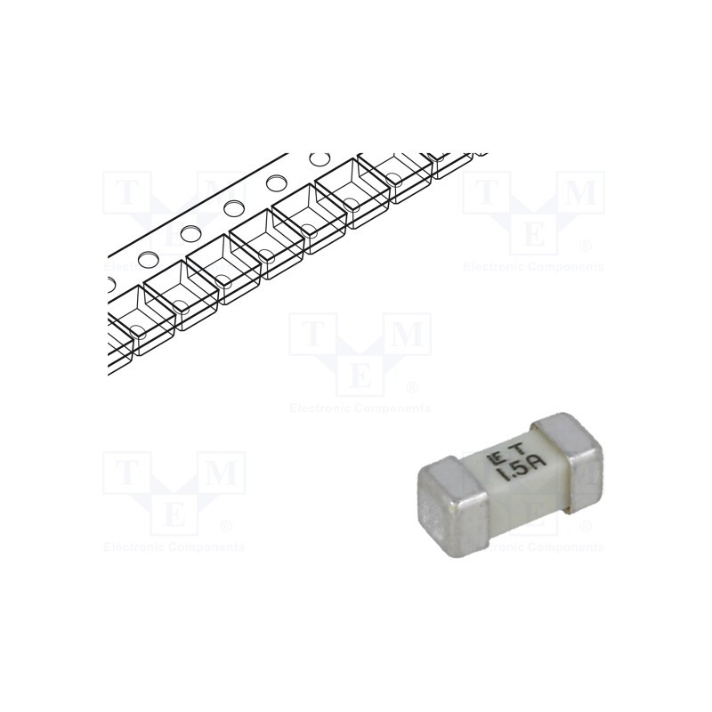 10 pcs : 045401.5MR - Fuse: fuse, time-lag, 1.5A, 125VAC, 125V, 125VDC, SMD, ceramic, 454