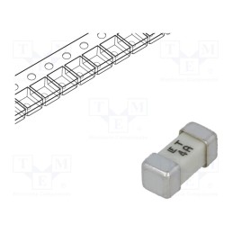 10 pcs : 0454004.MR - Fuse: fuse, time-lag, 4A, 125VAC, 125V, 125VDC, SMD, ceramic, 454