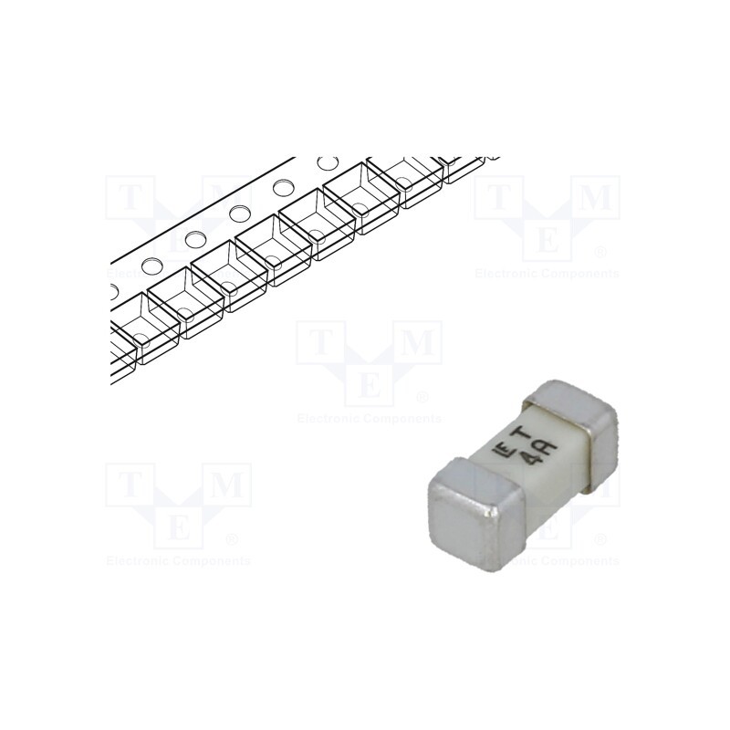 10 pcs : 0454004.MR - Fuse: fuse, time-lag, 4A, 125VAC, 125V, 125VDC, SMD, ceramic, 454