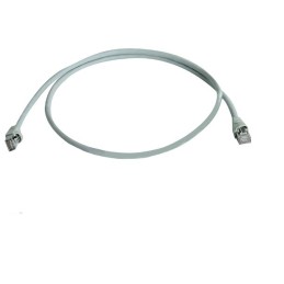 1 pcs - Telegartner Cat6a Straight Male RJ45 to Male RJ45 Ethernet Cable, S/FTP, Grey LSZH Sheath, 3m, Low Smoke Zero Halogen