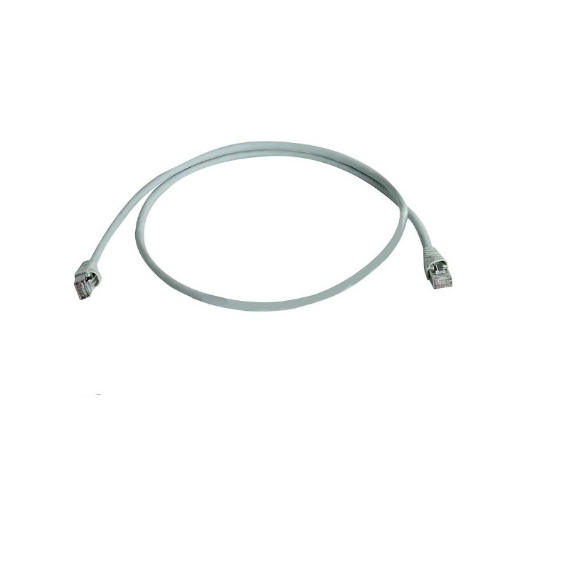 1 pcs - Telegartner Cat6a Straight Male RJ45 to Male RJ45 Ethernet Cable, S/FTP, Grey LSZH Sheath, 3m, Low Smoke Zero Halogen