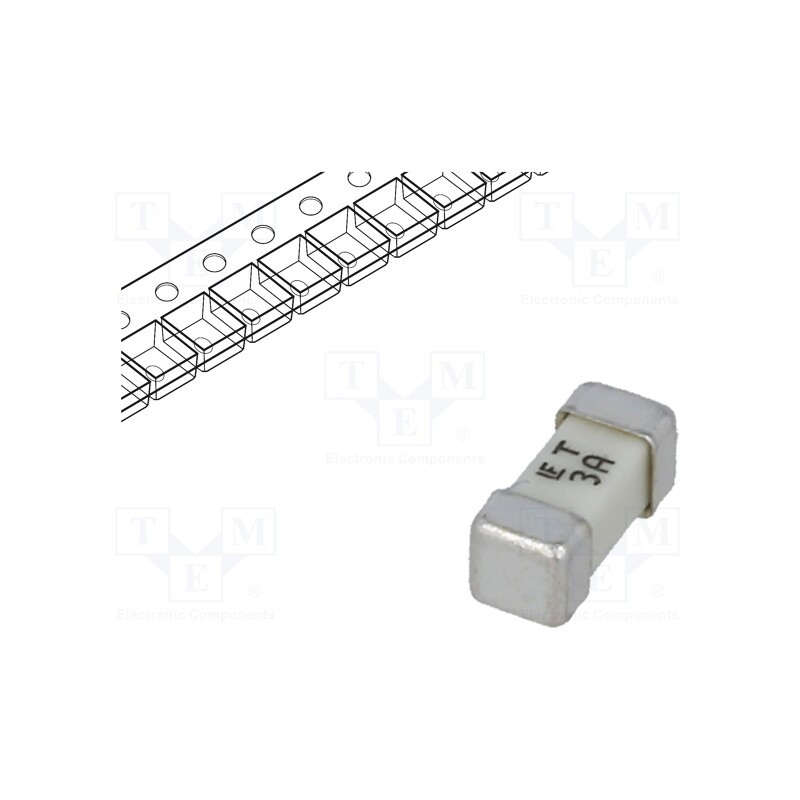 10 pcs : 0454003.MR - Fuse: fuse, time-lag, 3A, 125VAC, 125V, 125VDC, SMD, ceramic, 454